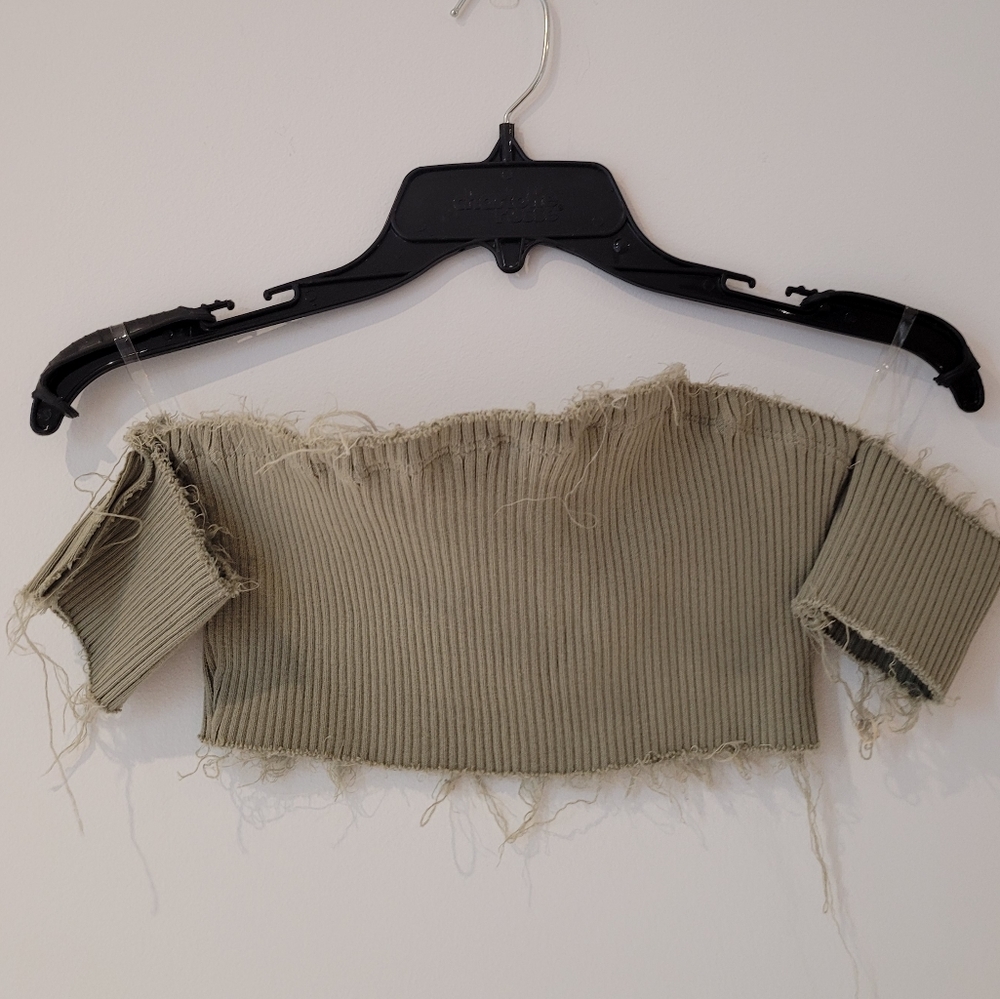 Off the shoulder crop top
